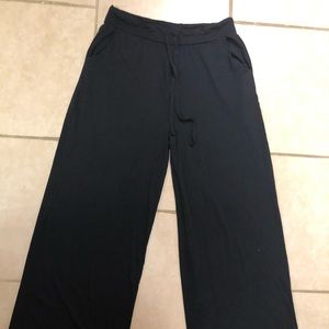 Zenana Black Wide Leg Lounge Pants. Size 2X. Great condition!